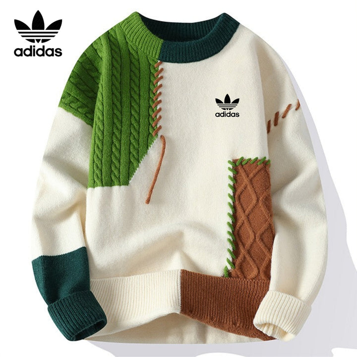 AD - Casual Patchwork Sweater