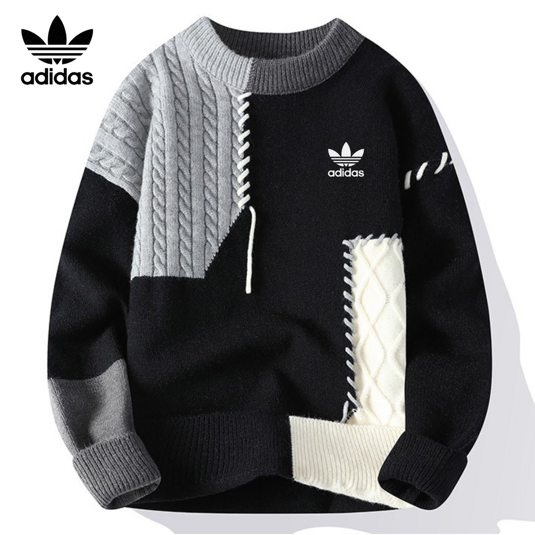AD - Casual Patchwork Sweater
